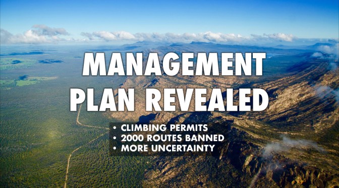 New Management Plan Revealed – Only 22% of routes open to climbing, Permits required, Bouldering decimated