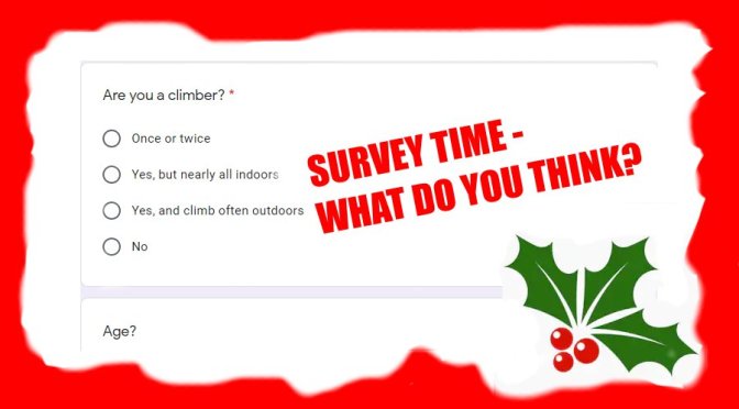 Climber’s survey – Have your say