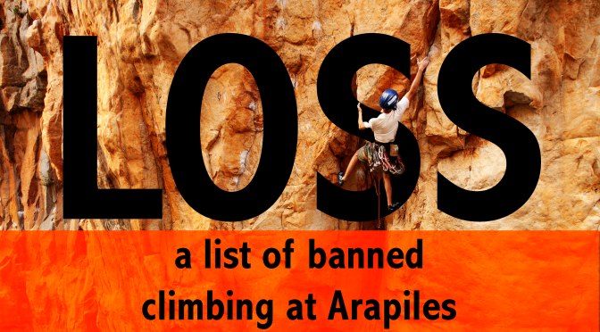 Loss – a list of banned climbing at Arapiles